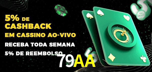 Promoções do cassino ao Vivo 79AA